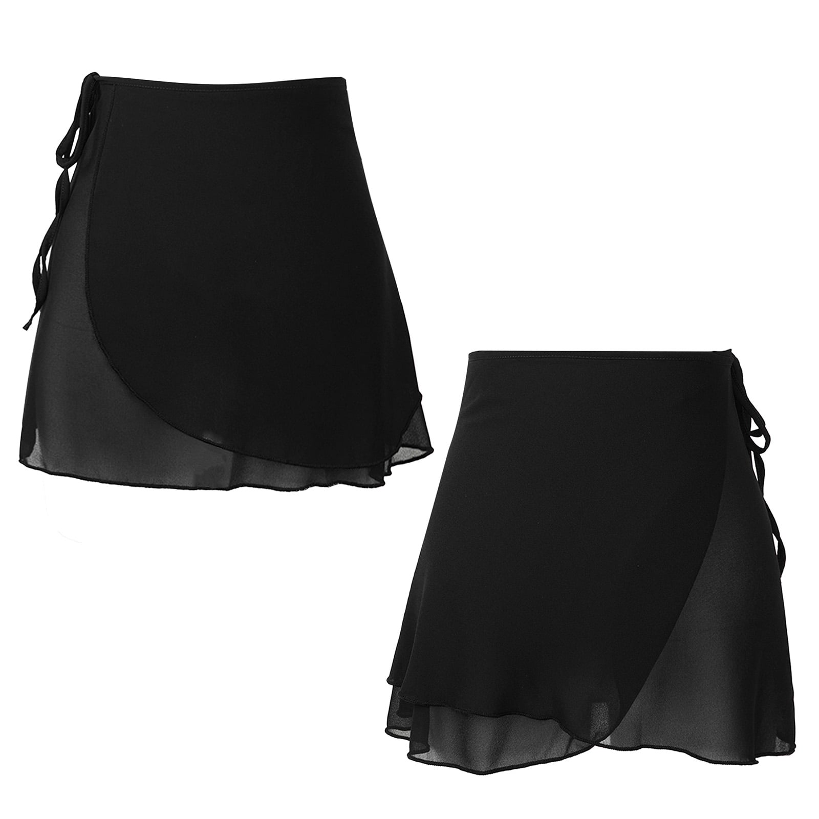 Black Wrap Up Ballet Skirt