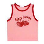 Strawberry Print Tank Top