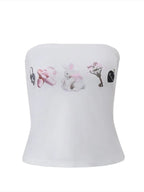 Ballet Print Tube Top