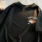 Cat Print Short Sleeve T-shirt