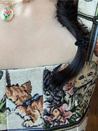 Cat Print A-Line Dress