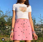 Angel Print Crop Top