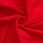 Red Patchwork Knit Tank Top