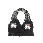 Lace Up Kitty Cat Halter Top