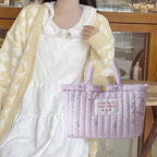 Flower Padded Tote Bag