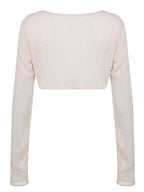 Y2K Crochet Long Sleeve Shrug