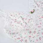 Floral Print V Neck Jumpsuit