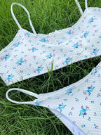 3PCS Floral Bikini Swimsuit Set