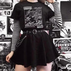 Cute Himiko Toga Anime Girl Cartoon Print Oversized Short Sleeve T-shirt Aesthetic Casual Summer E-Girl Kawaii Korean Japanese Harajuku