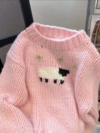 Pink Lamb Knit Sweater
