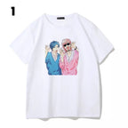 Anime Cartoon Yaoi Causal Short Sleeve Shirt