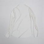 Cute Sexy Transparent Fishnet Mesh Lace Top Long Sleeve Shirt Tee T-shirt E-Girl Kawaii Korean Japanese Harajuku Chinese Retro Streetwear Aesthetic