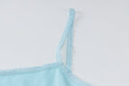 Blue Lamb Print Tank Top