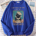 Cute Funny Cat Baking Cupcakes Cartoon Print Sweatshirt Pullover Hoodie Aesthetic Casual E-Girl Kawaii Korean Japanese Harajuku