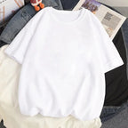 Japanese Cat Juice Box Print Short Sleeve T-shirt