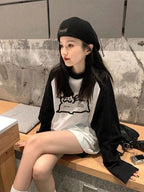 Cat Pixel Print Long Sleeve Shirt