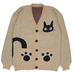 Cat Graphic Print Sweater