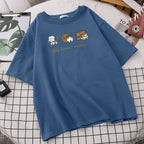 Cat Box Print Short Sleeve T-shirt