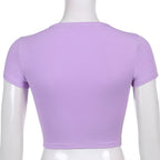 Purple Ying Yang Short Sleeve Shirt
