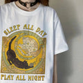 Cat Tarrot Card Print Short Sleeve T-shirt