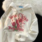 Tulip Flower Graphic Print Hoodie