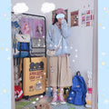 Cute Bunny Rabbit Embroidery Preppy Knit V Neck Vest Sweater Sweatshirt Loose Jumper Pullover Casual E-Girl Kawaii Korean Japanese Harajuku Streetwear