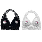 Lace Up Kitty Cat Halter Top