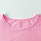 Cute It’s Not Me Pink Letter Crop Top Short Sleeve Shirt Tee T-shirt E-Girl Kawaii Korean Japanese Harajuku Chinese Retro Streetwear Aesthetic