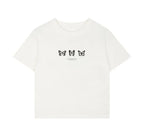 Butterfly Embroidery Short Sleeve T-shirt