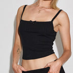 Pink Lace Bow Camisole