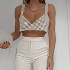 Pearl Bead V Neck Camisole