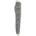 Cute Zebra Animal Print Elegant Pant High Waisted Trouser Bottoms T E-Girl Kawaii Korean Japanese Harajuku Chinese Retro Streetwear Aesthetic