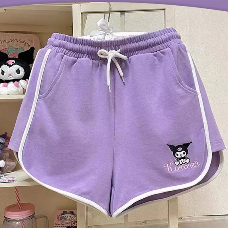 Anime High Waist Shorts Aesthetic Casual E-Girl Kawaii Korean Japanese Harajuku