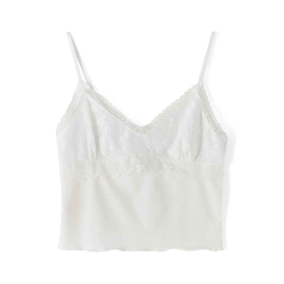 White Lace Tank Top
