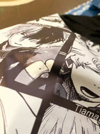 Cute Japanese Anime Print Oversized Short Sleeve Shirt