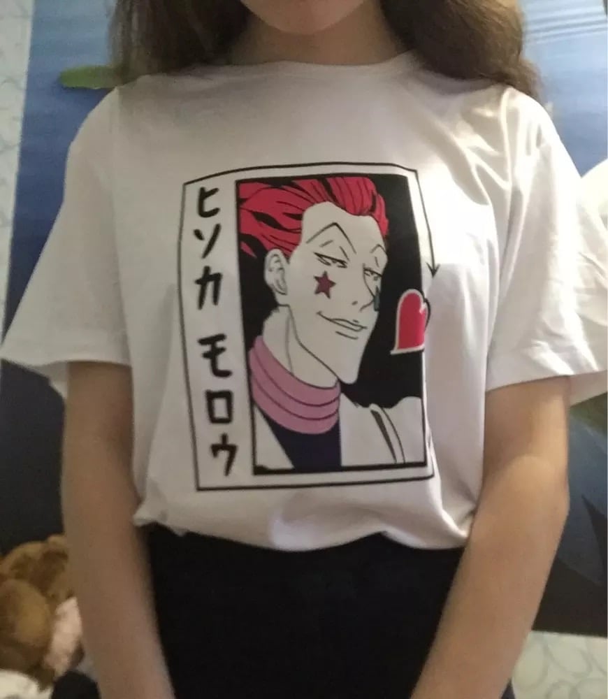 Anime Cartoon Print Graphic Casual Short Sleeve Shirt