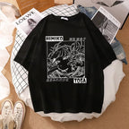 Cute Himiko Toga Anime Girl Cartoon Print Oversized Short Sleeve T-shirt Aesthetic Casual Summer E-Girl Kawaii Korean Japanese Harajuku