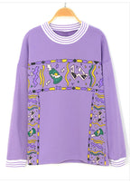 Cute 90s Vintage Purple Aesthetic Oversized Loose Sweatshirt Sweater Pullover Hoodie Autumn Casual E-Girl Kawaii Korean Japanese Harajuku Streetwear