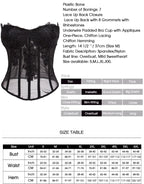 Pink Chiffon Lace Corset