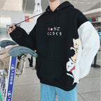 Cute Cat Kitten Cartoon Oversized Sweater Long Sleeve Shirt Top Pullover Hoodie Sweatshirt E-Girl Kawaii Korean Japanese Harajuku Retro Streetwear