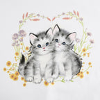 Kitten Cat Cartoon Print Sweatshirt Causal Long Sleeve Shirt Crew Neck Oversize Loose Sweater E-Girl Kawaii Korean Japanese Harajuku Streetwear