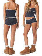 2PCS Polka Dot Pajama Set