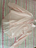 Pink Button Loose Long Sleeve Blouse