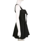 White Lace Panel A-Line Corset Dress