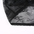 Sexy Black V-Neck Vintage Lace Crop Top Camisole Sleeveless Shirt Dark Academia Goth Punk Summer E-Girl Kawaii Korean Japanese Harajuku Streetwear