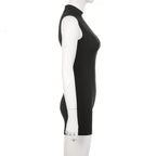Black Sleeveless Bodycon Jumpsuit