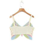 Butterfly Knit Crochet Top