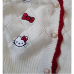 Cat Anime Print Cardigan