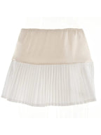 Low Waist Pleated Tennis Mini Skirt