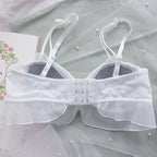 Sweet Bow Mesh Bra + Panties Set